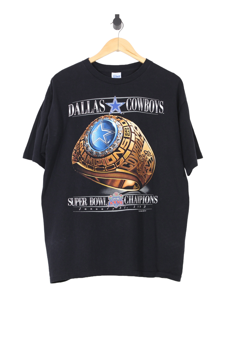 NFL Dallas Cowboys Super Bowl Champions 1993 graphic T-shirt Ring