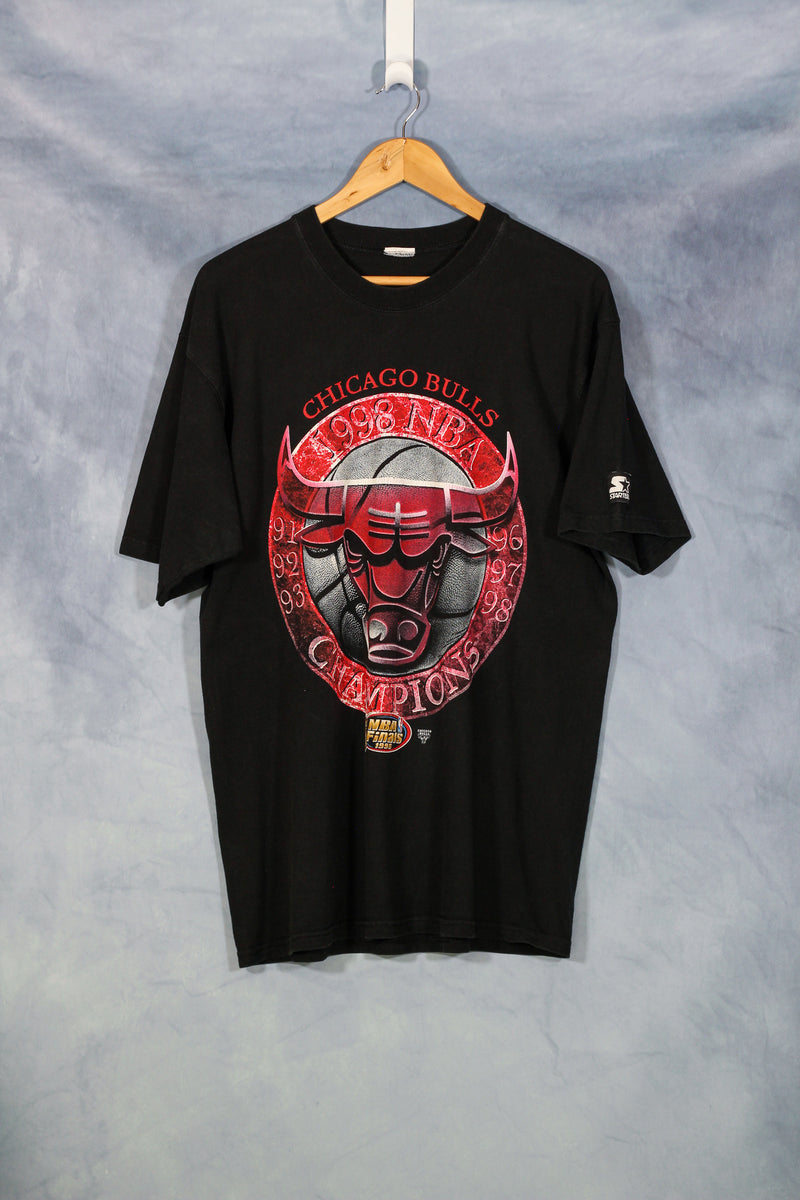 1998 Chicago Bulls 'NBA Champions' Logo T-Shirt