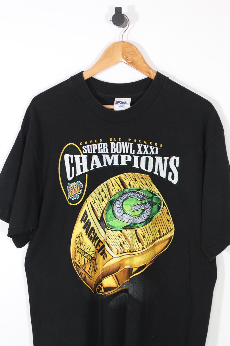 VTG 1997 Green Bay Packers Super Bowl XXXI Champions Ring T-Shirt XL Pro  Player