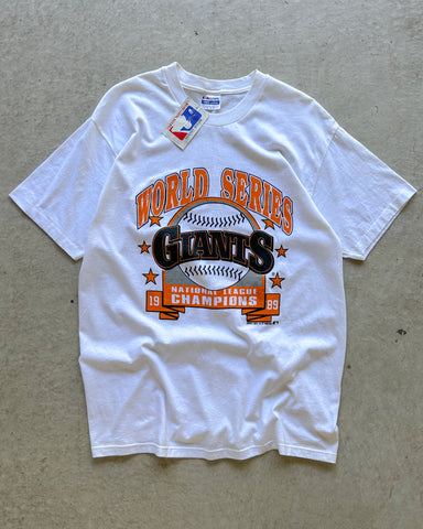 Vintage DEADSTOCK 1989 San Francisco Giants National League Champions MLB T-Shirt - L