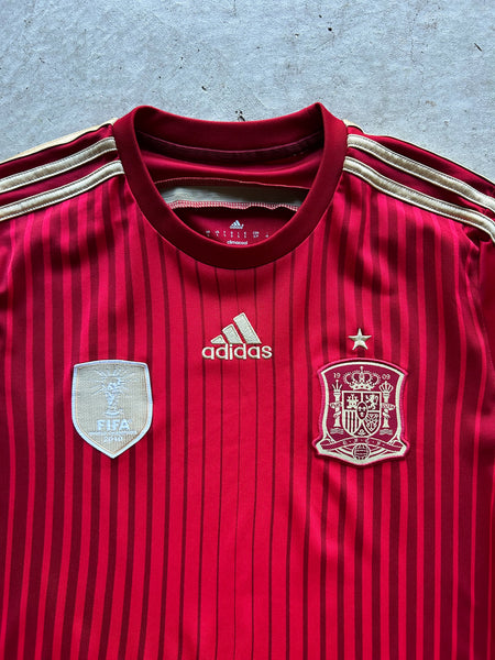 2014 Spain Adidas Home Football Shirt - S