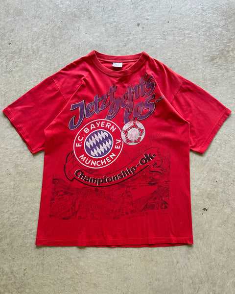 Vintage 1994 Bayern Munich All Over Print T-Shirt - XL