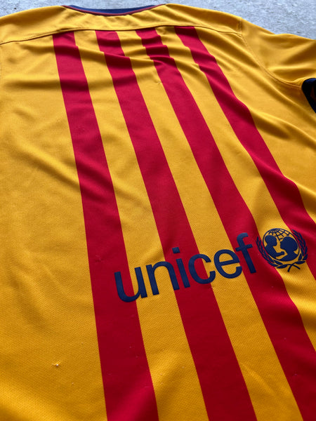 2015/16 Barcelona Away Football Shirt - S