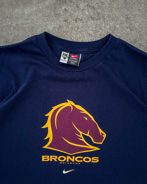 Vintage Brisbane Broncos Nike NRL T-Shirt - XXXL