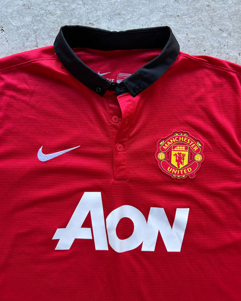 2013/14 Manchester United Van Persie Nike Home Football Shirt - L