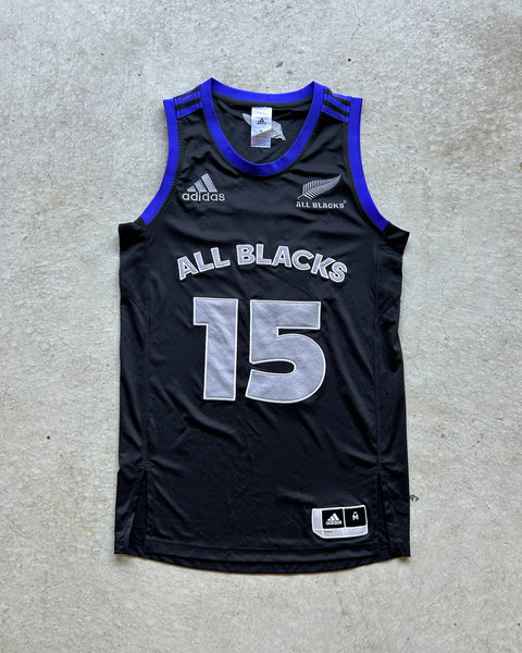 2015 New Zealand All Blacks Adidas Basketball Jersey - M