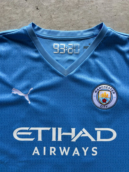 Manchester City Home Grealish Football Shirt - L