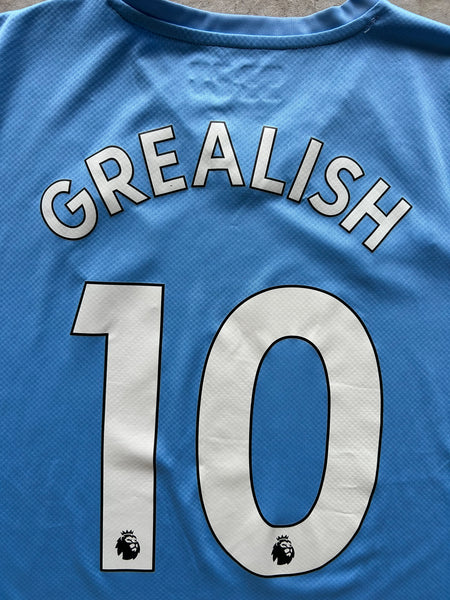 Manchester City Home Grealish Football Shirt - L
