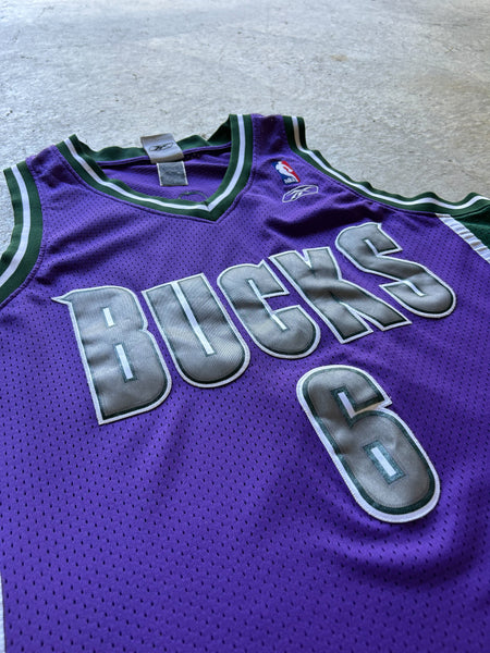 Vintage Milwaukee Bucks Andrew Bogut Reebok NBA Jersey - L
