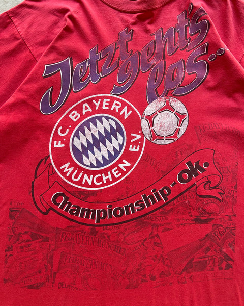 Vintage 1994 Bayern Munich All Over Print T-Shirt - XL