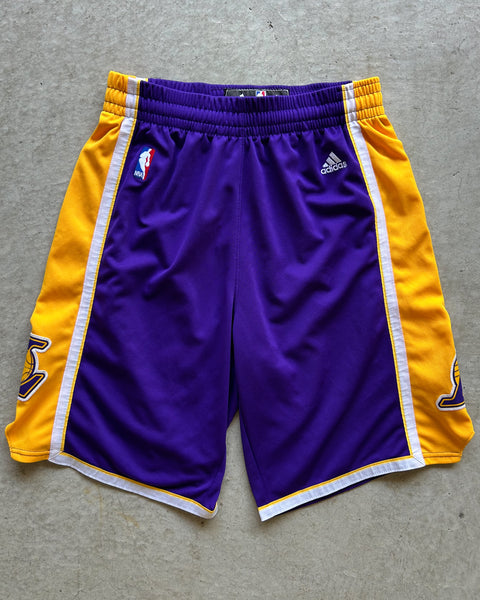 2010/11 LA Lakers Adidas NBA Basketball Shorts - M