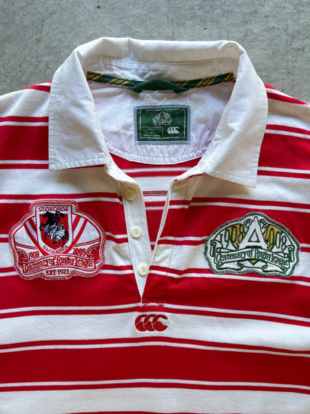 2008 St George Illawarra Dragons Centenary of Rugby League NRL Jersey - XL