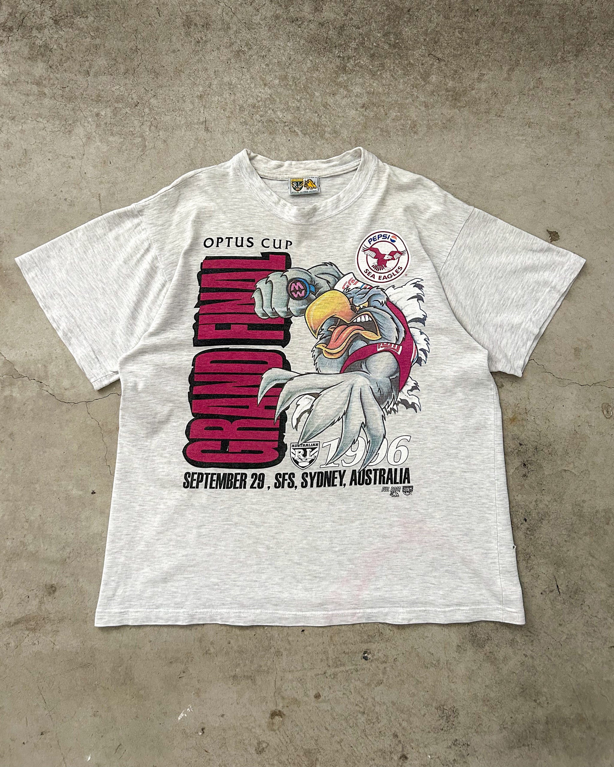 80s 90s NSW RL SEA EAGLE WORMALD ラガーシャツ