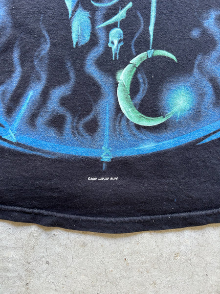 Vintage 2001 Liquid Blue Wolf Nature All Over Print T-Shirt - XL