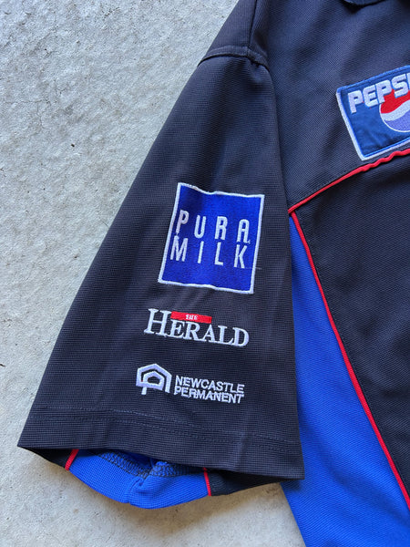 Vintage 2000s Newcastle Knights SG Ball NRL Polo Shirt - L