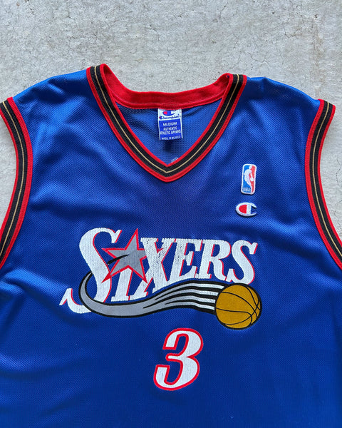 Vintage Philadelphia 76ers Iverson NBA Basketball Jersey - L