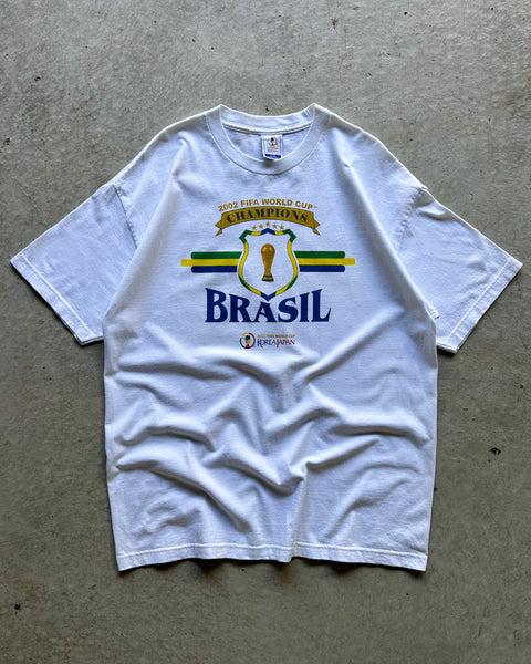 Vintage 2002 Brasil World Cup Champions T-Shirt - XL