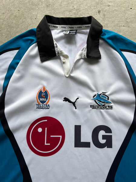 Vintage 2005 Cronulla Sharks Away NRL Jersey - XXL