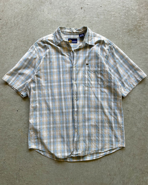 Vintage Nautica Plaid Button Up Shirt - XL