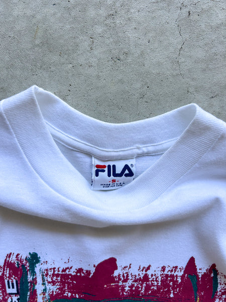 Vintage Deadstock Fila Tennis T-Shirt - S Oversized