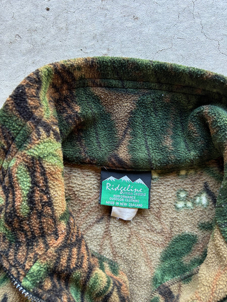 Vintage Ridgeline Camouflage Fleece Jacket - L
