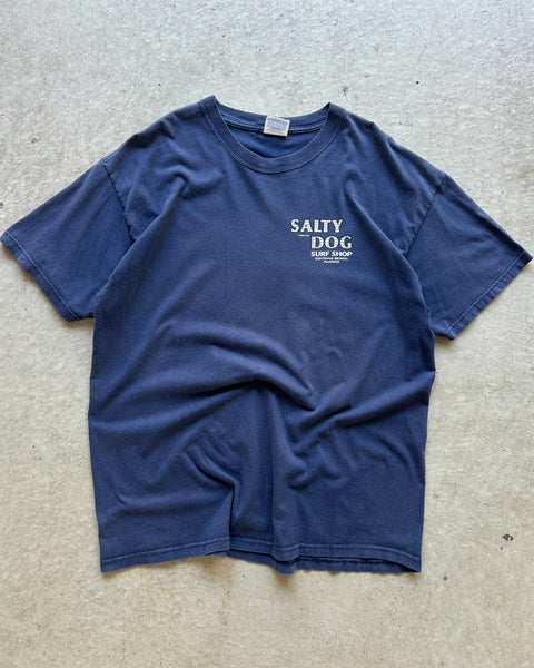 Vintage 2002 Salty Dog Surf Shop T-Shirt - XL