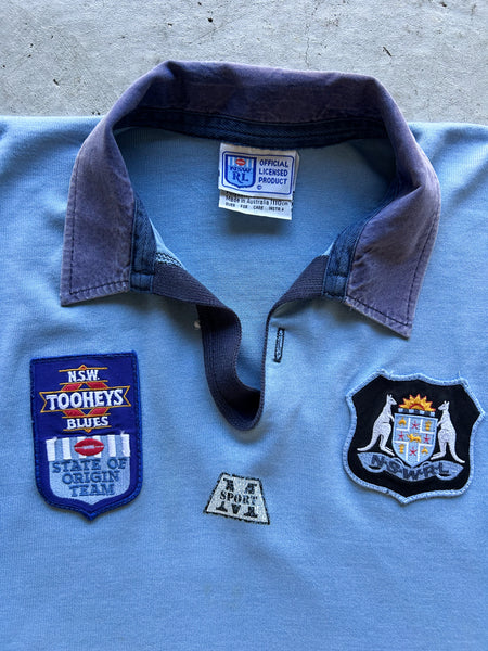 Vintage New South Wales Blues State of Origin NRL Jersey - 110cm