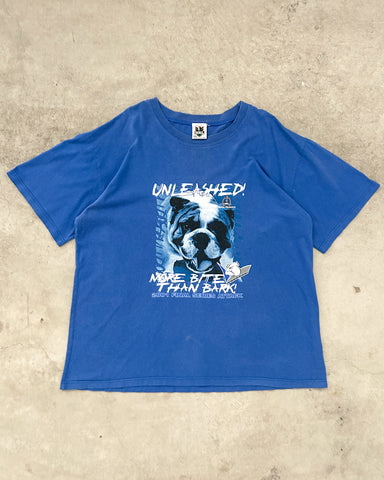 Vintage 2001 Canterbury Bulldogs Unleashed More Bite Than Bark! NRL T-Shirt - XXL