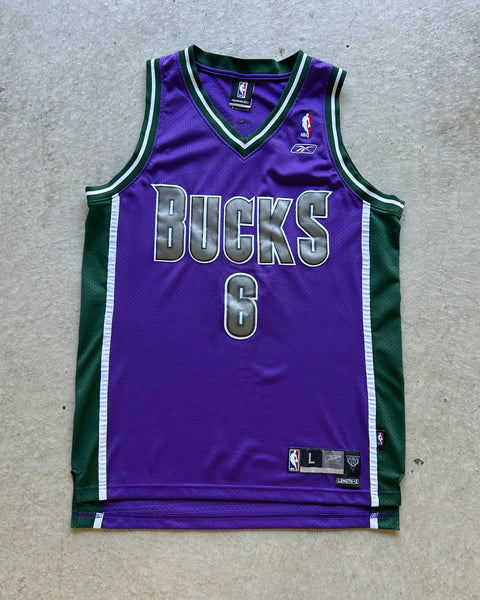 Vintage Milwaukee Bucks Andrew Bogut Reebok NBA Jersey - L