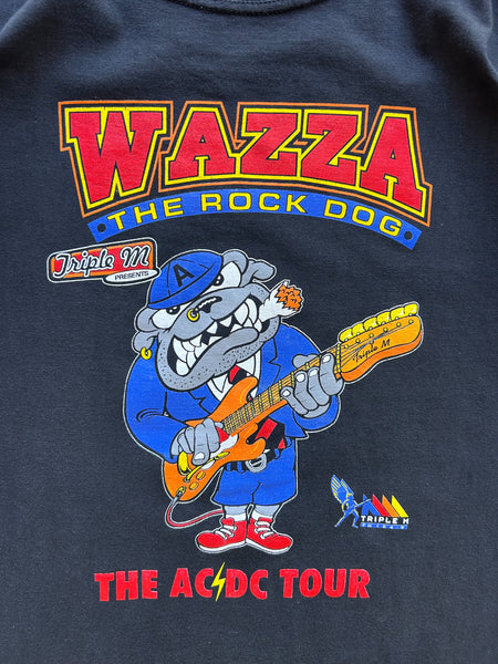 Vintage 1996 Wazza The Rock Dog Triple M AC/DC Ballbreaker Tour Sydney T-Shirt - XL RARE