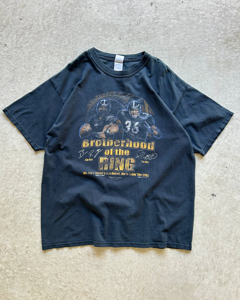 Vintage 2006 Pittsburgh Steelers Brotherhood Of The Ring NFL T-Shirt - XL