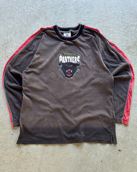Vintage 2000s Penrith Panthers NRL Long Sleeve T-Shirt - L