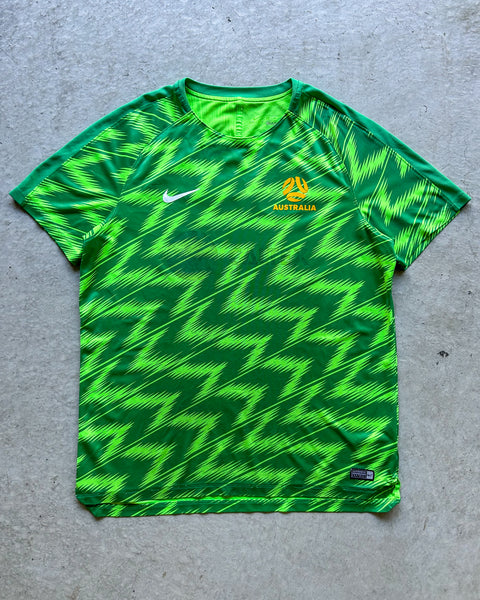 2018/19 Australia Socceroos Pre-Match Training Nike Football Shirt - XL