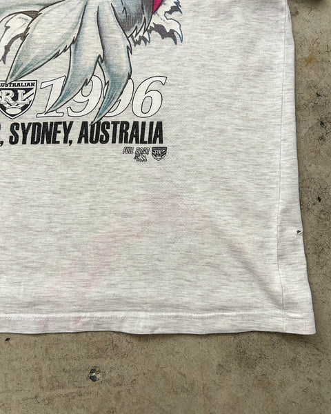 Vintage 1996 Manly Sea Eagles Optus Cup Grand Final NRL T-Shirt - L