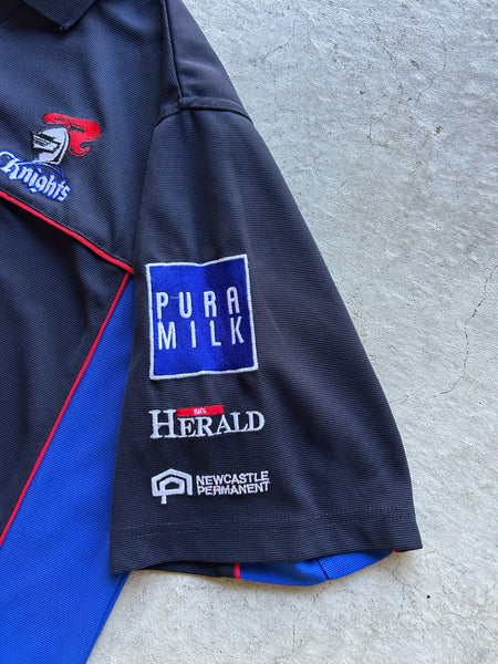 Vintage 2000s Newcastle Knights SG Ball NRL Polo Shirt - L