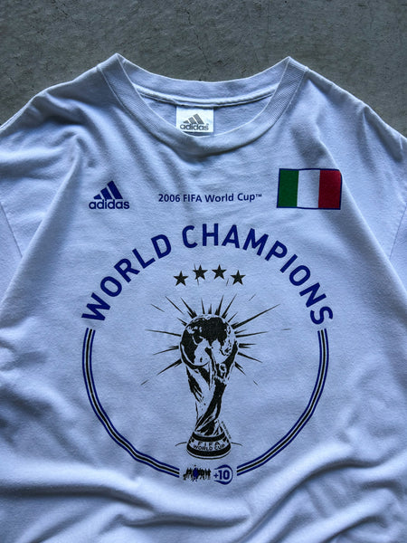 Vintage 2006 Italy World Cup Champions Adidas T-Shirt - L
