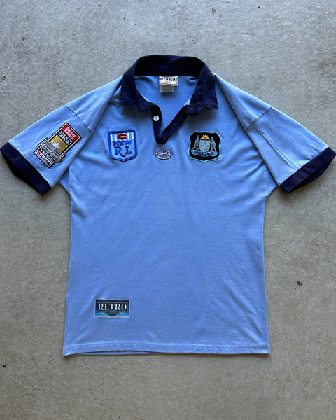 Vintage 2000s New South Wales Blues NRL Reproduction Jersey - L