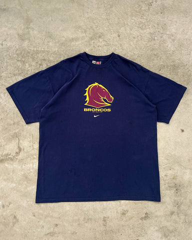 Vintage Brisbane Broncos Nike NRL T-Shirt - XXXL
