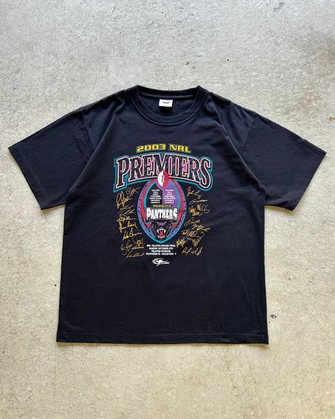 Vintage 2003 Penrith Panthers Premiers NRL T-Shirt - XL