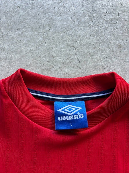 Vintage 1999/01 England Umbro Training Football Shirt - L