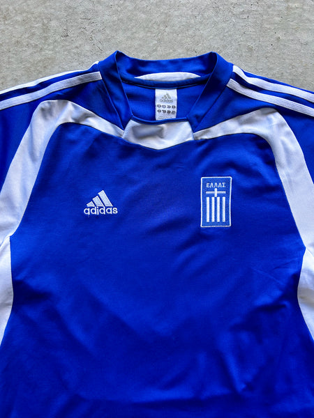 2004 Greece Adidas Home Football Shirt - M