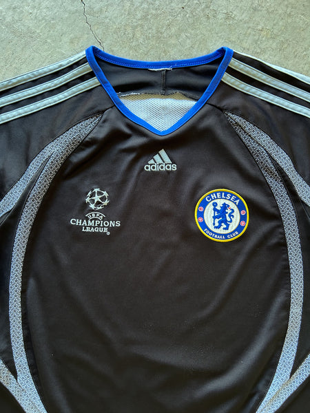 Vintage 2006 Chelsea Adidas Champions League Training Football Shirt - S