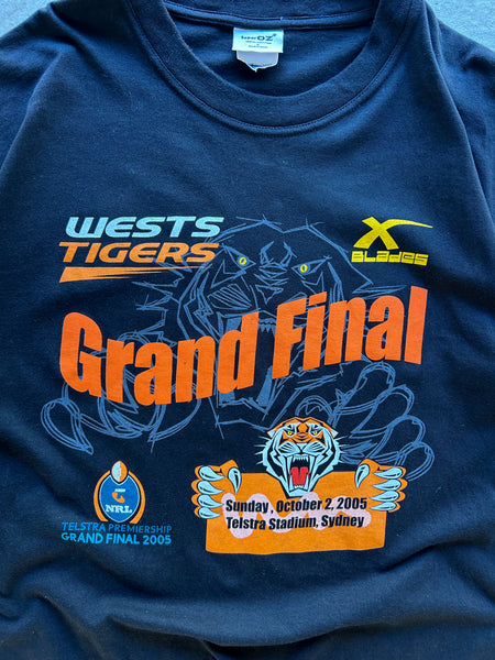 Vintage 2005 Wests Tigers NRL Grand Final T-Shirt - L