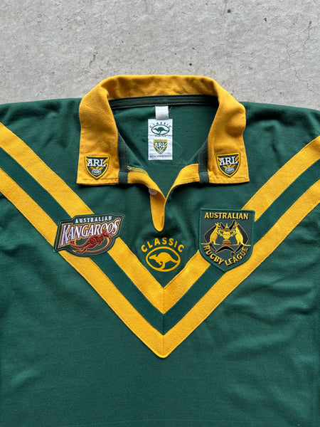 Vintage 2000/01 Australia Kangaroos NRL Jersey - M