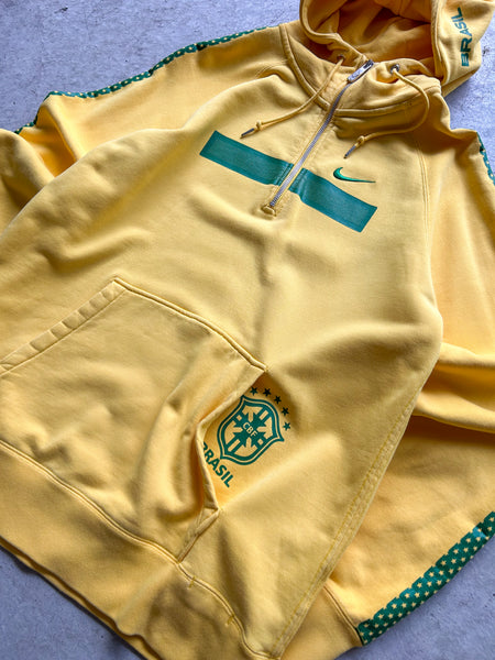 2000s Brazil Nike Football Hoodie - M