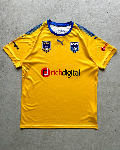 New South Wales NSW Rugby League City Player Issue NRL Training Jersey - L