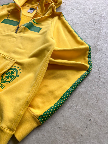 2000s Brazil Nike Football Hoodie - M
