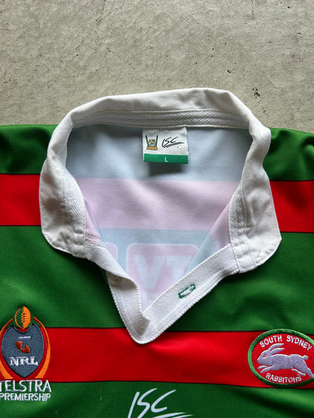Vintage 2002 South Sydney Rabbitohs Home NRL Jersey - L