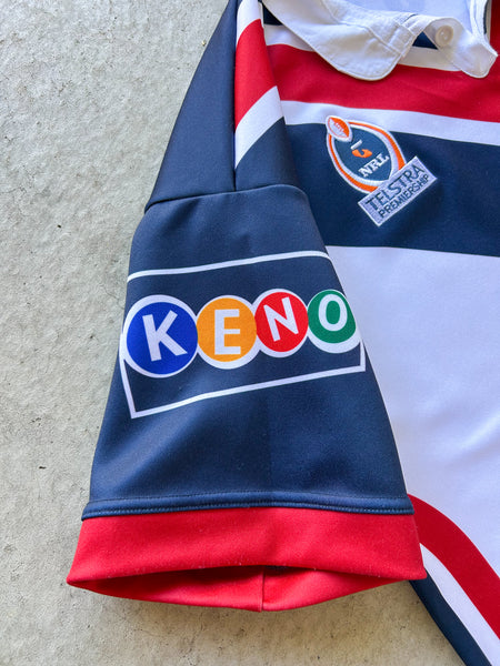 Vintage 2004 Sydney Roosters Away NRL Jersey - XL