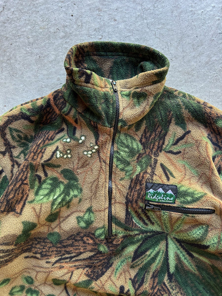 Vintage Ridgeline Camouflage Fleece Jacket - L